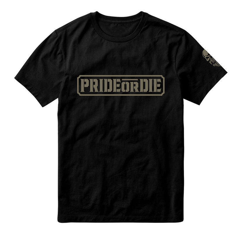 PRiDEorDiE only the strong T-Shirt -black